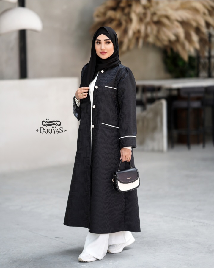 مانتو بلند ژاکارد زنانه
