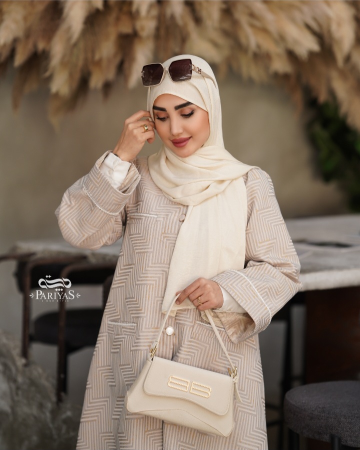 مانتو بلند ژاکارد زنانه