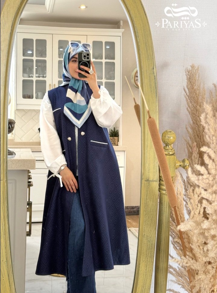 وست ژاکارد بلند زنانه