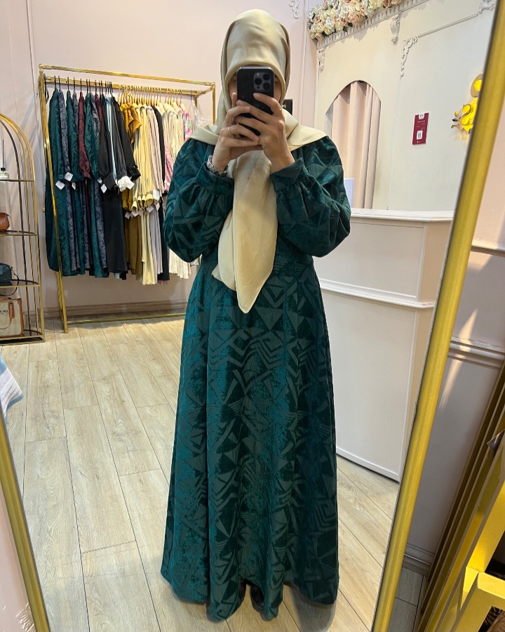 تنپوش زنانه ژاکارد یلدایی یاقوت