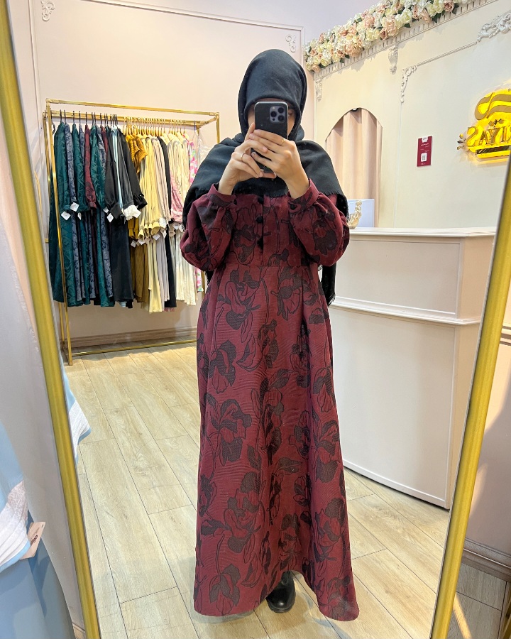 تنپوش زنانه ژاکارد یلدایی یاقوت