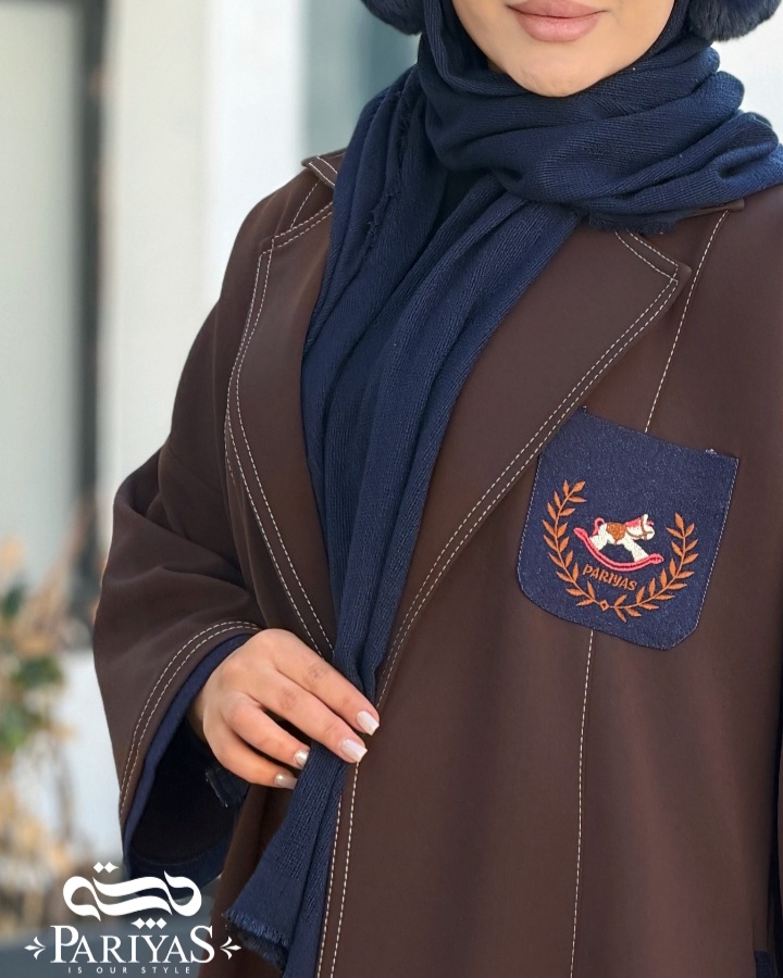 مانتو اسپرت گلدوزی شده هاله