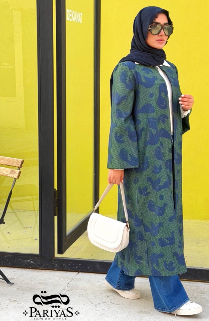 عبا ژاکارد جلوباز مجلسی شاپرک