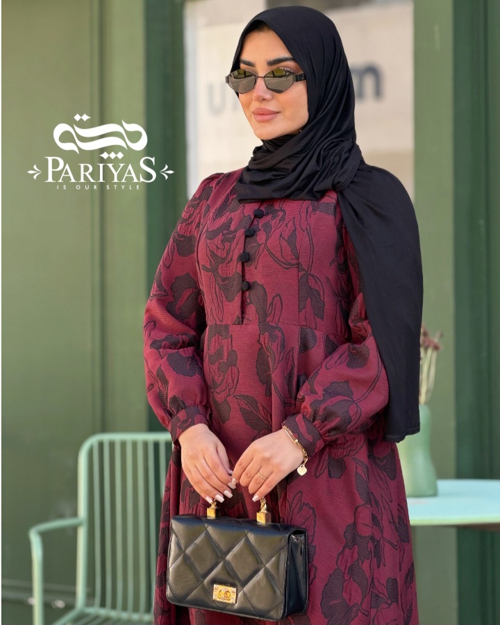 تنپوش زنانه ژاکارد یلدایی یاقوت