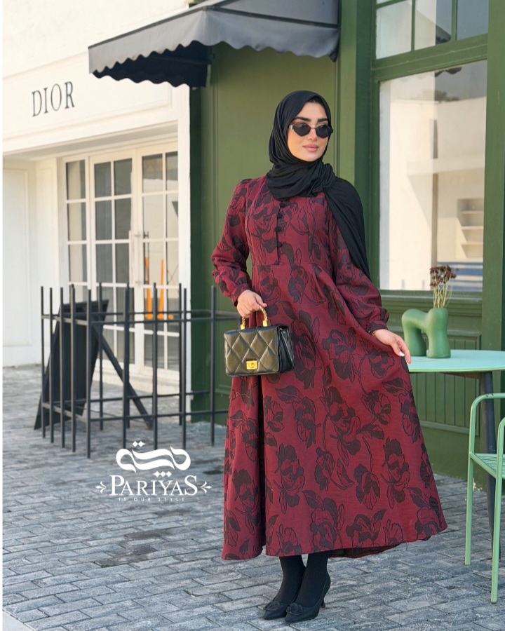 تنپوش زنانه ژاکارد یلدایی یاقوت