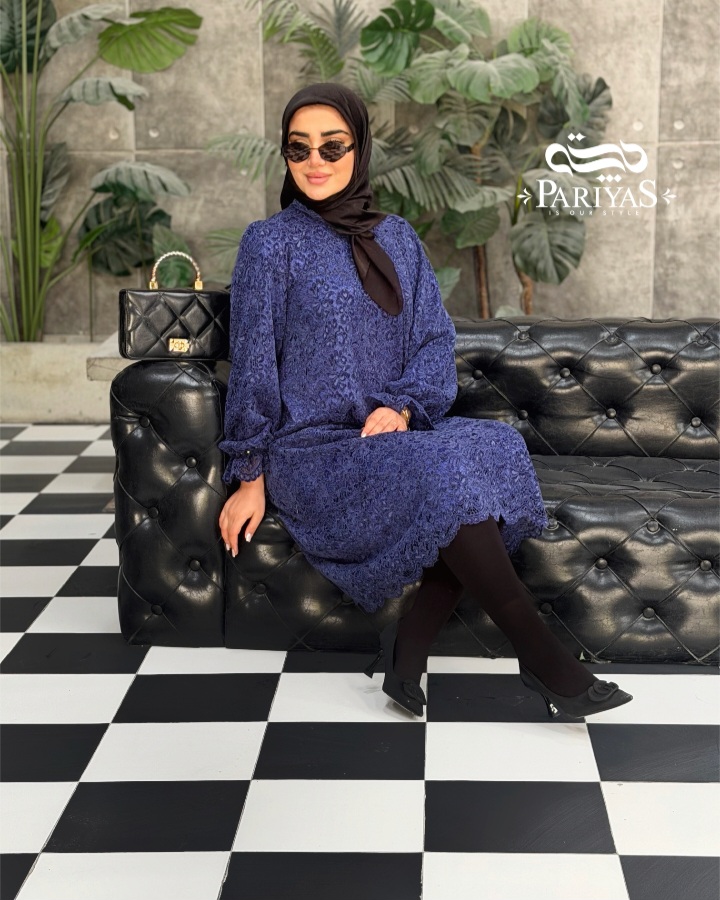 پیراهن گیپور مخمل مجلسی راز