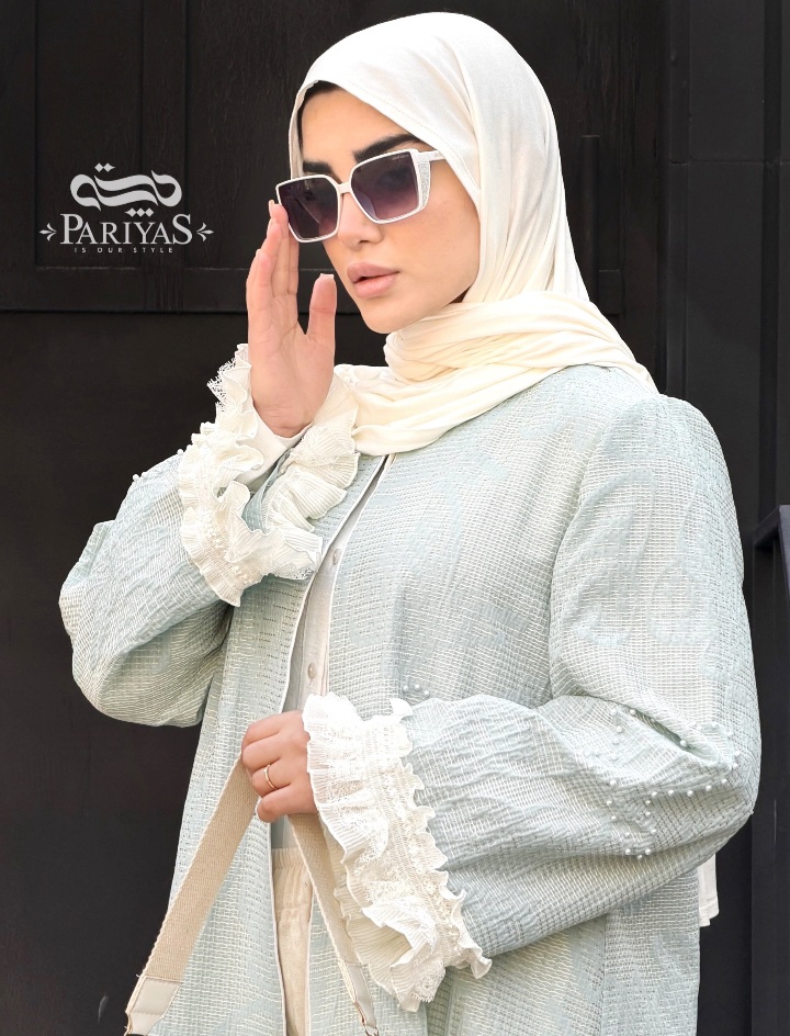 عبا ژاکارد جلوباز مجلسی شاپرک