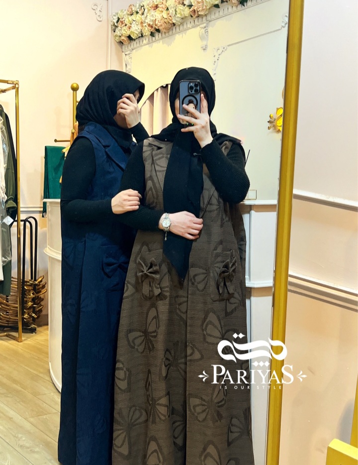 وست پاپیونی جیب دار زنانه