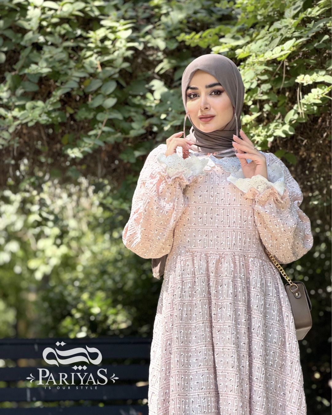 پیراهن تابستانی نخی گلاب