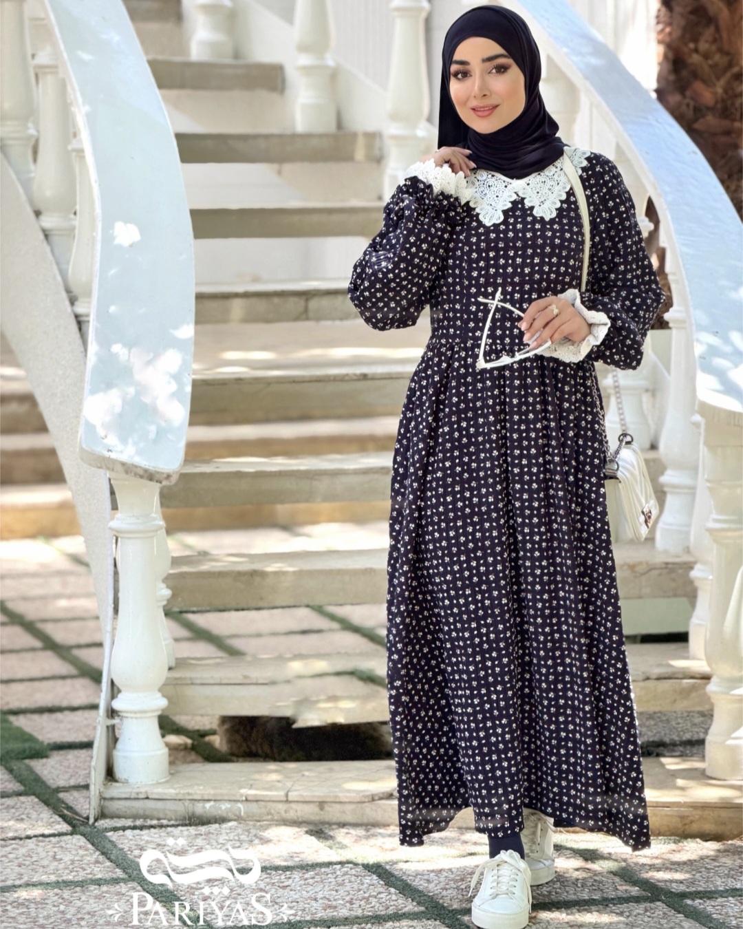 پیراهن تابستانی نخی گلاب