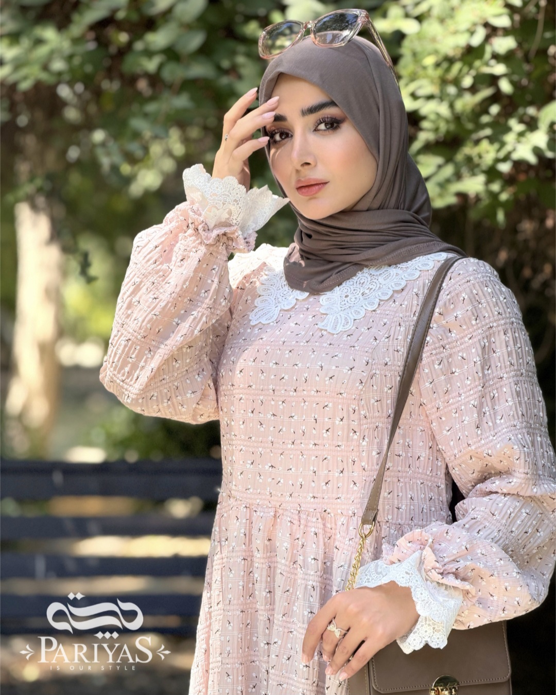 پیراهن تابستانی نخی گلاب
