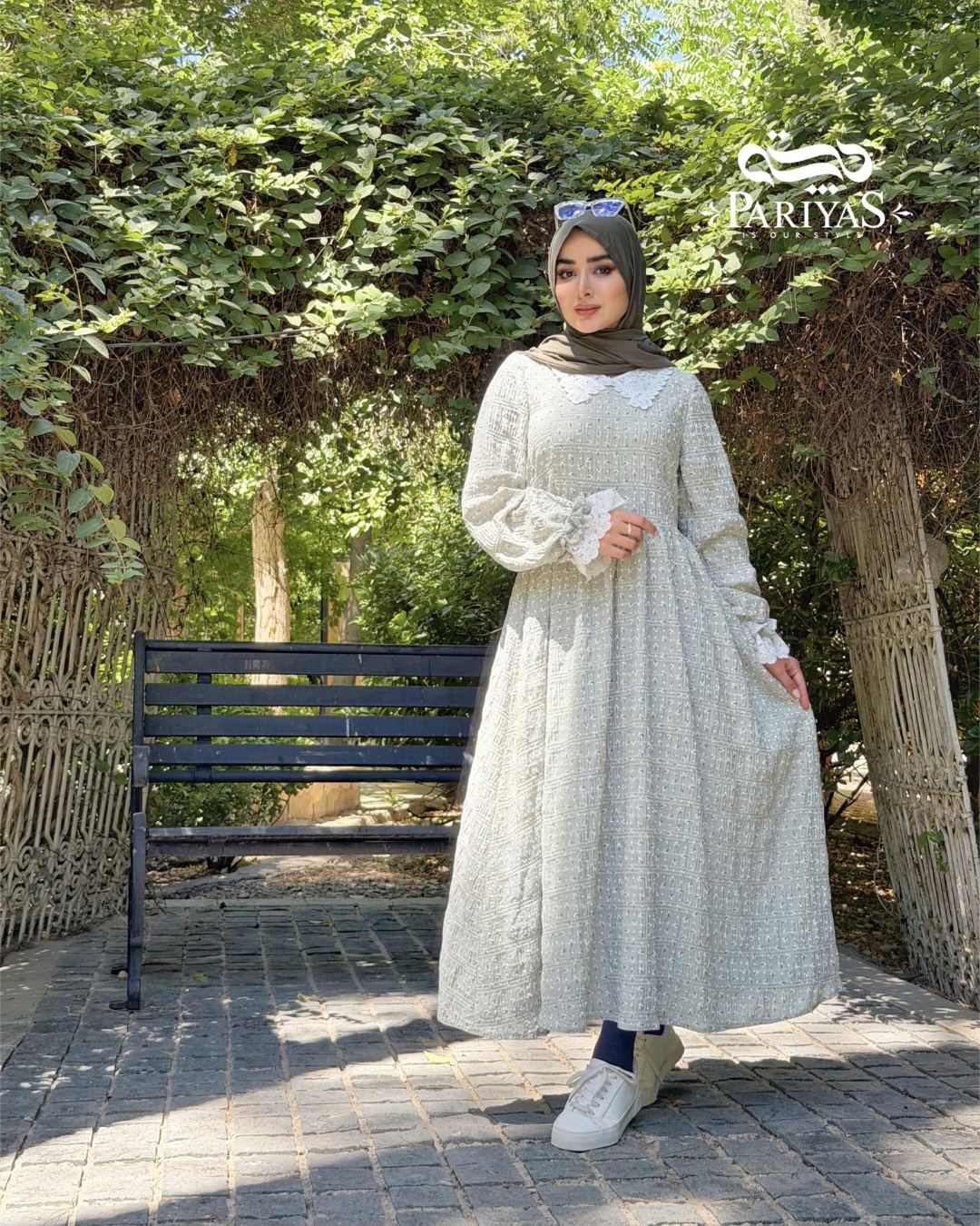 پیراهن تابستانی نخی گلاب
