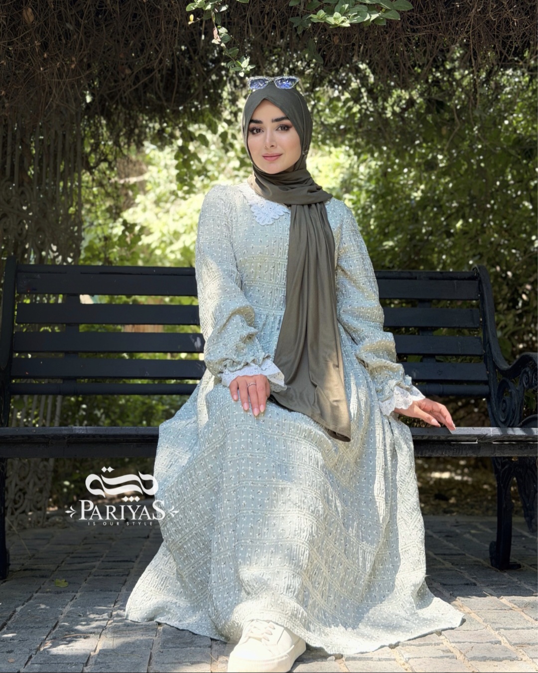 پیراهن تابستانی نخی گلاب