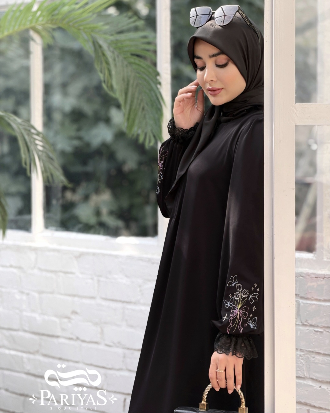 عبا گلدوزی شده توردار سها