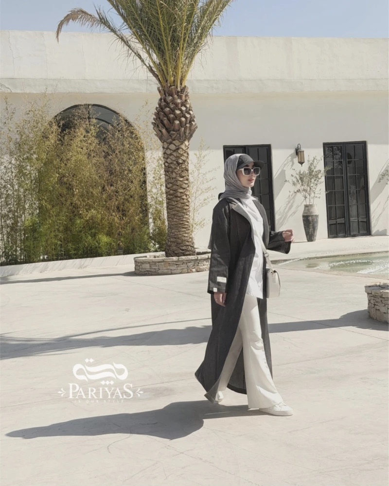 عبا جلوباز جین پاییزه بلند هاله
