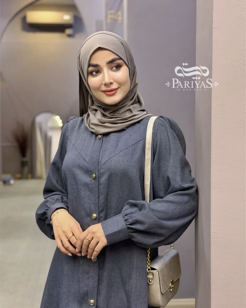 تونیگ نخی جلودکمه دار ماهین