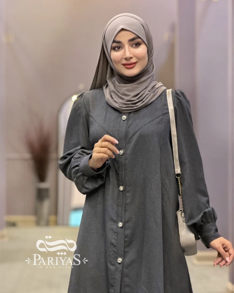 تونیگ نخی جلودکمه دار ماهین